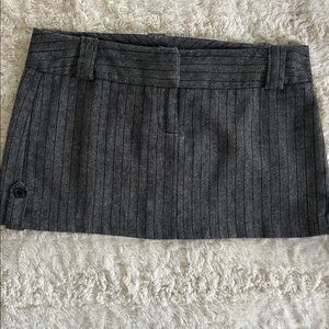 Charlotte Russe Charcoal Pinstripe Skirt